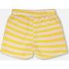 Striped Shorts, Yellow & White Stripes - Shorts - 4
