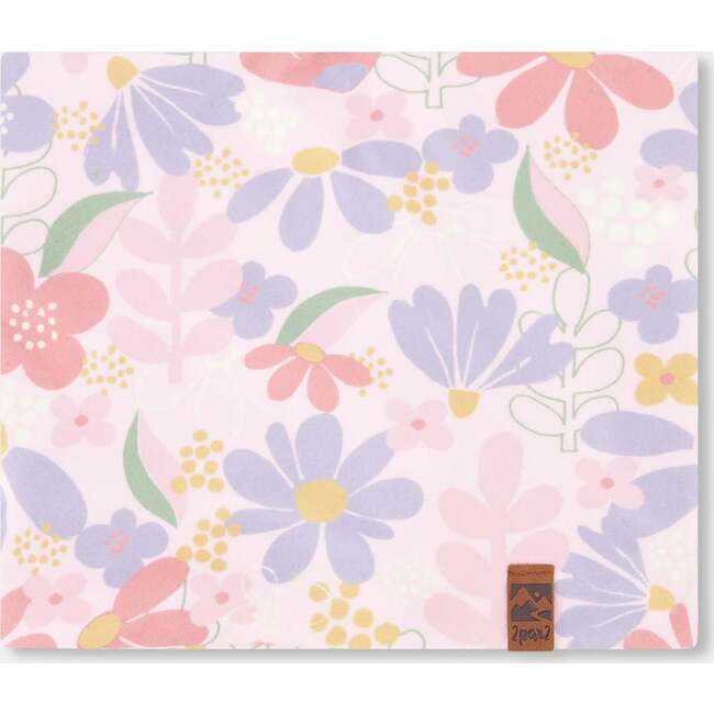 Stretch Jersey Neck Tube, Pink Flower Print