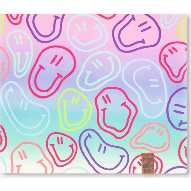 Stretch Jersey Neck Tube, Multicolored Printed Smileys