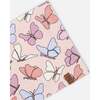 Stretch Jersey Neck Tube, Pink Printed Butterflies - Scarves - 3