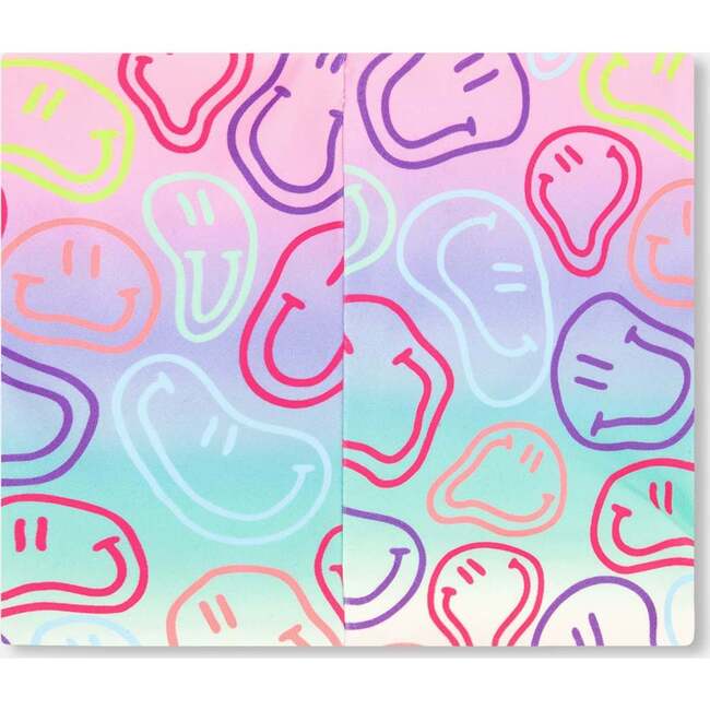 Stretch Jersey Neck Tube, Multicolored Printed Smileys