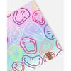 Stretch Jersey Neck Tube, Multicolored Printed Smileys - Scarves - 3