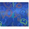 Stretch Jersey Neck Tube, Blue Printed Smileys - Scarves - 3