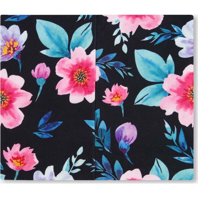 Stretch Jersey Neck Tube, Black Floral Print