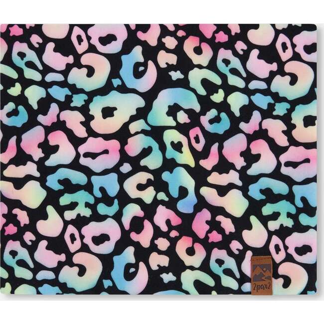 Stretch Jersey Neck Tube, Black Animal Print