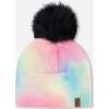 Stretch Jersey Hat With Pompom, Multicolor - Winter Hats - 1 - thumbnail