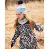 Stretch Jersey Hat With Pompom, Multicolor - Winter Hats - 2