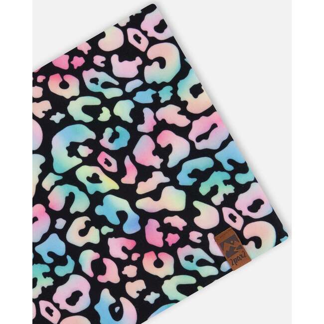 Stretch Jersey Neck Tube, Black Animal Print - Scarves - 4