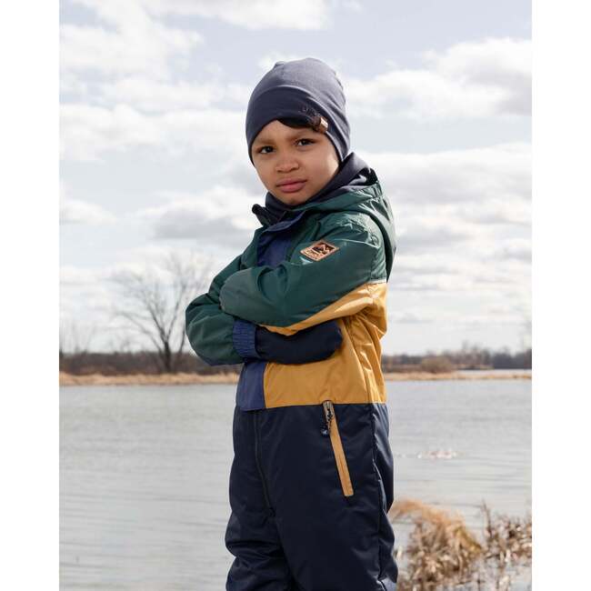 Stretch Jersey Beanie, Navy Blue