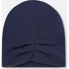 Stretch Jersey Beanie, Navy Blue - Winter Hats - 3