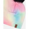 Stretch Jersey Hat With Pompom, Multicolor - Winter Hats - 5