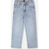 Stretch Jeans, Light Blue Denim - Jeans - 1 - thumbnail