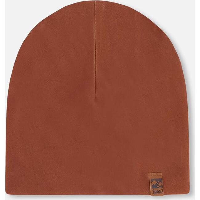 Stretch Jersey Beanie, Brown
