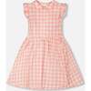 Sleeveless Button Down Dress, Pink Gingham - Dresses - 1 - thumbnail