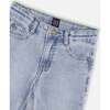 Stretch Jeans, Light Blue Denim - Jeans - 4
