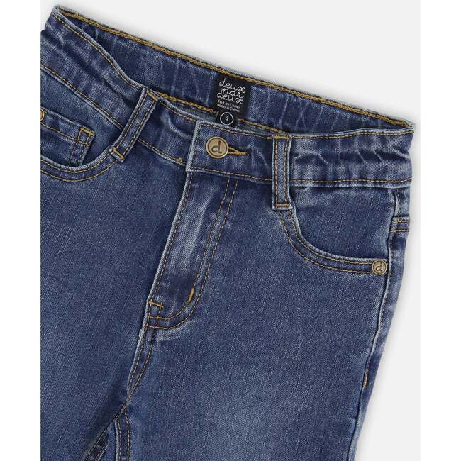 Stretch Jeans, Navy Blue Denim - Jeans - 4