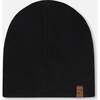 Stretch Jersey Beanie, Black - Winter Hats - 1 - thumbnail