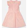 Sleeveless Button Down Dress, Pink Gingham - Dresses - 3