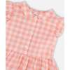 Sleeveless Button Down Dress, Pink Gingham - Dresses - 4