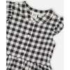 Sleeveless Button Down Dress, Black Gingham - Dresses - 4
