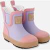 Short Rain Boots In Natural Rubber, Lavender - Boots - 1 - thumbnail