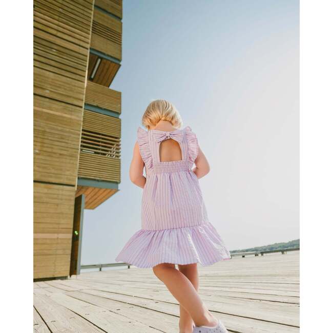 Striped Dress, Lavender Stripes - Dresses - 3