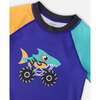 Short Sleeve Rashguard, Ultramarine Blue - Rash Guards - 4