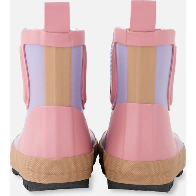 Short Rain Boots In Natural Rubber, Lavender - Boots - 4