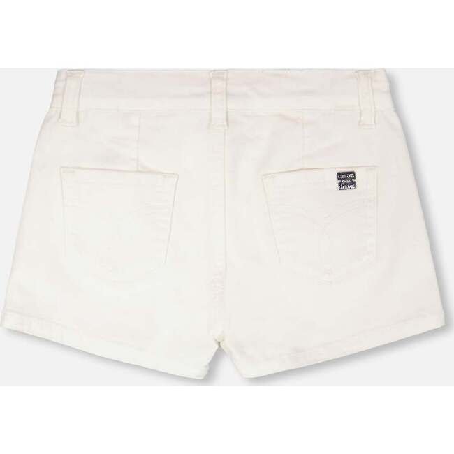 Stretch Twill Skort, White - Skirts - 3