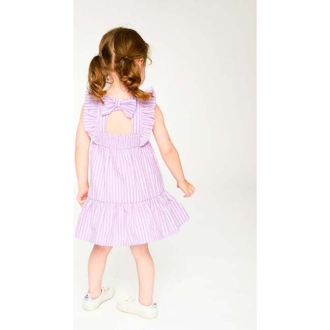 Striped Dress, Lavender Stripes - Dresses - 4