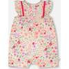 Romper, Off White Printed Flowers - Rompers - 1 - thumbnail
