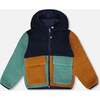 Sherpa Jacket, Navy Colorblock - Fleece & Sherpa Jackets - 1 - thumbnail