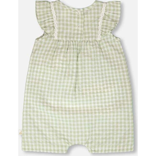 Romper, Green Gingham