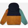 Sherpa Jacket, Navy Colorblock - Fleece & Sherpa Jackets - 3