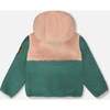 Sherpa Jacket, Light Pink Colorblock - Fleece & Sherpa Jackets - 3