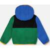 Sherpa Jacket, Blue Colorblock - Fleece & Sherpa Jackets - 3