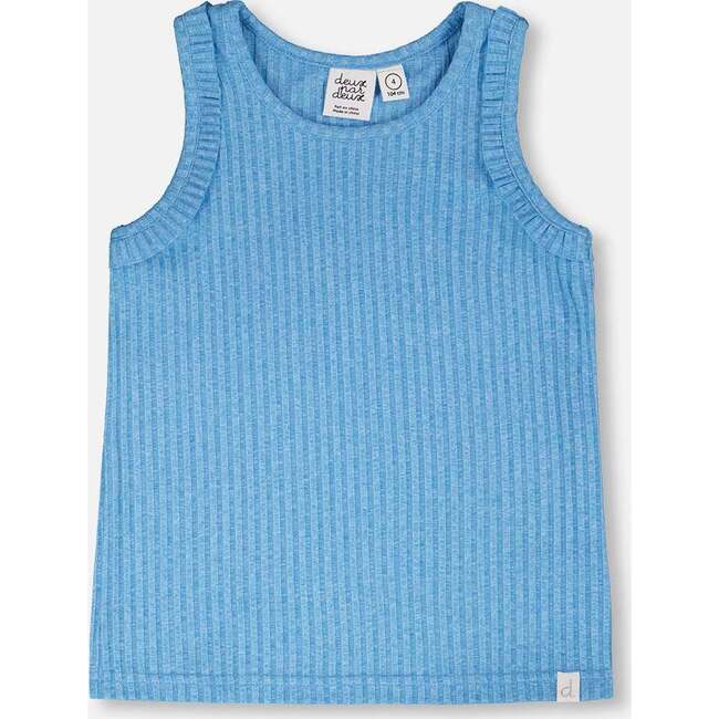 Rib Tank Top, Blue