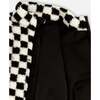 Sherpa Jacket, Black Checkerboard - Fleece & Sherpa Jackets - 5