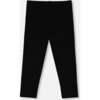Rib Capri Leggings, Black - Leggings - 2