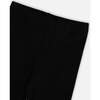 Rib Capri Leggings, Black - Leggings - 3