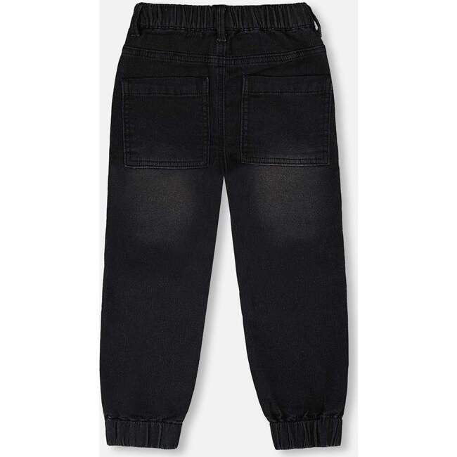 Stretch French Terry Denim Jogger, Denim Grey - Jeans - 3