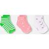 Socks (3 Pairs), Striped Green - Socks - 1 - thumbnail