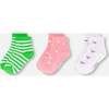 Socks (3 Pairs), Striped Green - Socks - 2