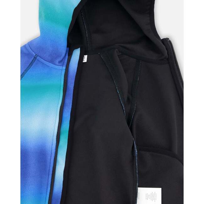 Softshell Jacket, Blue To Black Gradient - Jackets - 4