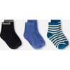Socks (3 Pairs) Set, Striped Green - Socks - 1 - thumbnail