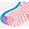 Socks (3 Pairs), Striped Pink - Socks - 4