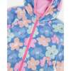 Softshell Jacket, Blue Floral Print - Jackets - 4 - thumbnail