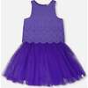 Sleeveless Top And Skirt Set, Mauve - Dresses - 1 - thumbnail