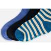 Socks (3 Pairs) Set, Striped Green - Socks - 4