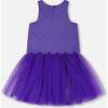 Sleeveless Top And Skirt Set, Mauve - Dresses - 3